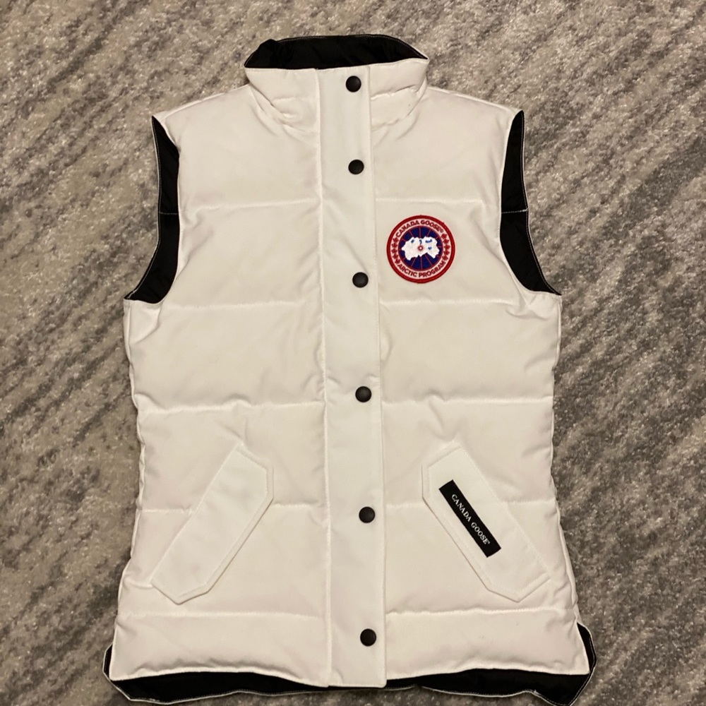 RARE White Canada Goose Vest